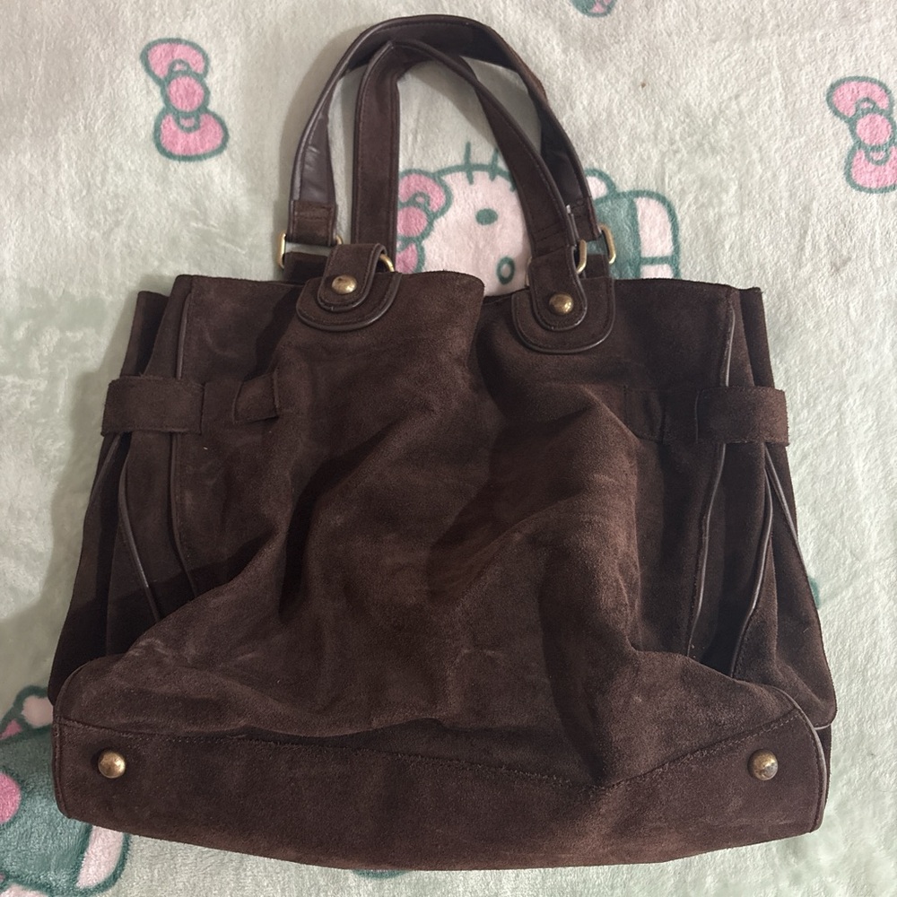 Brown Suede Women's Bag